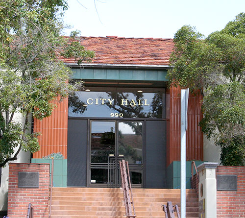San Luis Obispo City Hall at 990 Palm Street. 
